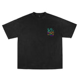 By the Grace T-shirt - Black/Acid washed