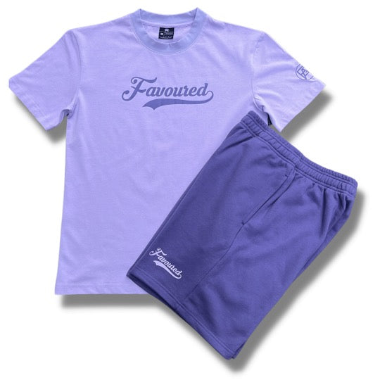FAVOURED Shorts Set - Shades of Purple