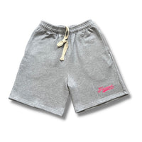 FAVOURED Two Piece Short Set - Grey/Pink