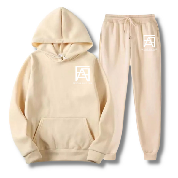 Dripped in FAVOUR - Cream Logo Sweatsuit